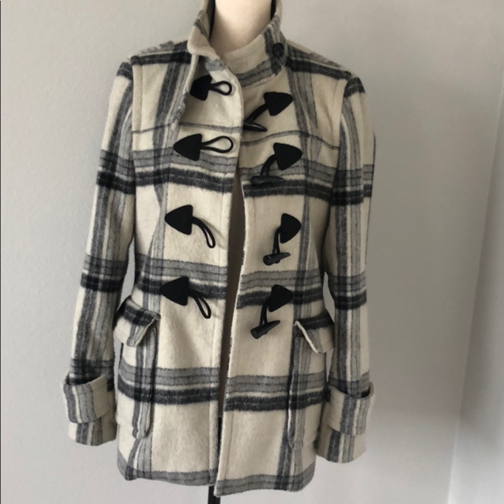 Banana republic plaid coat